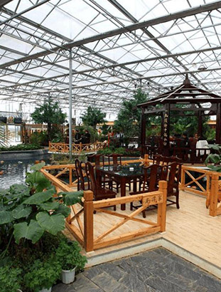 广州生态餐厅玻璃温室解决方案